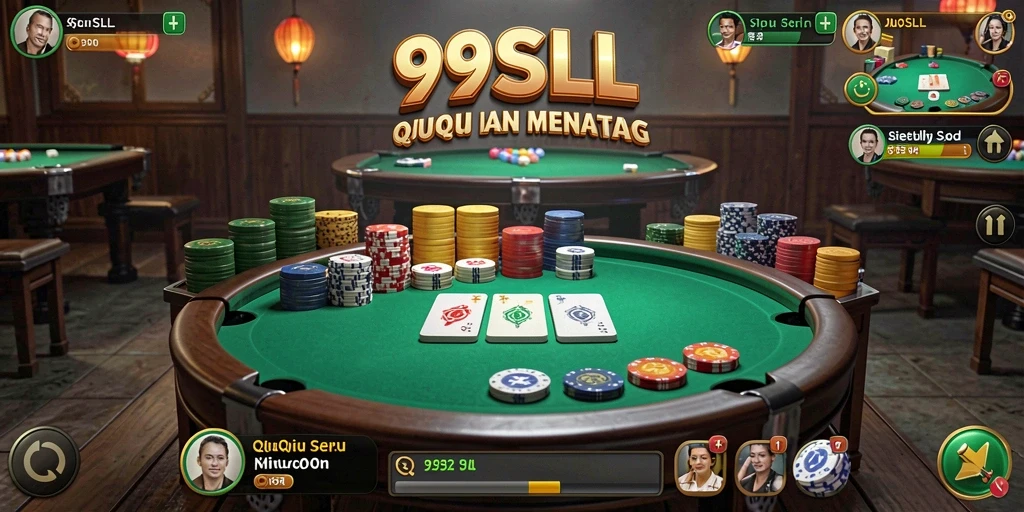 Tampilan gameplay QiuQiu yang mendebarkan di 99SLL.