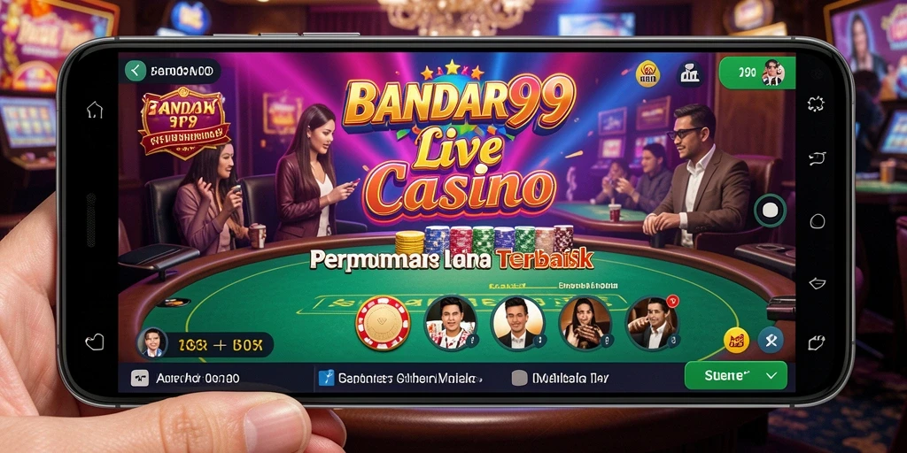 Screenshot BANDAR99 menunjukkan aksi menarik permainan Live Casino.