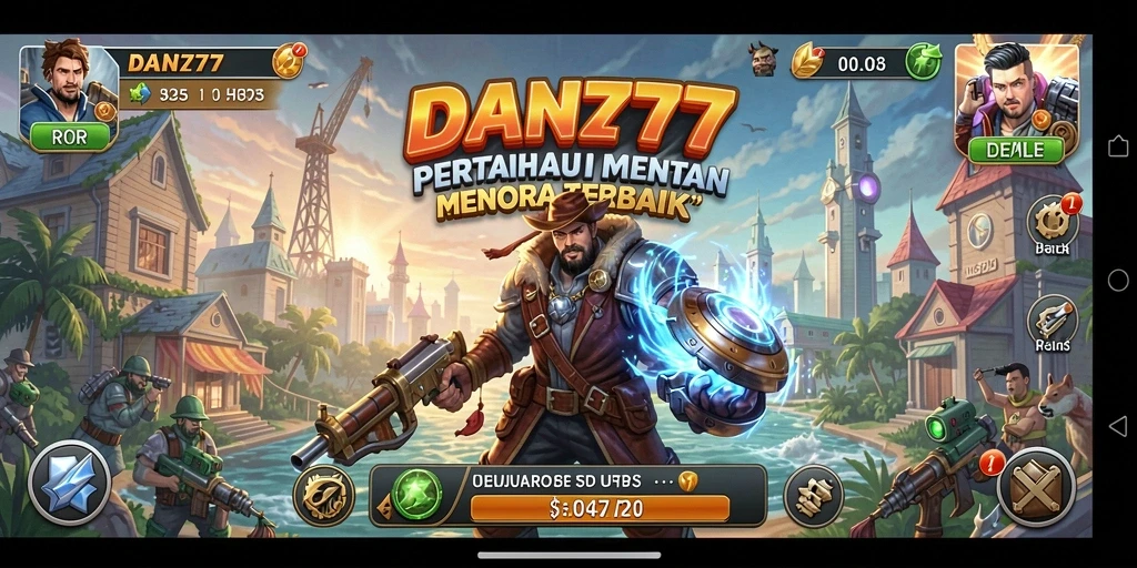 Screenshot aksi gameplay Tower Defense seru dari DAN777.