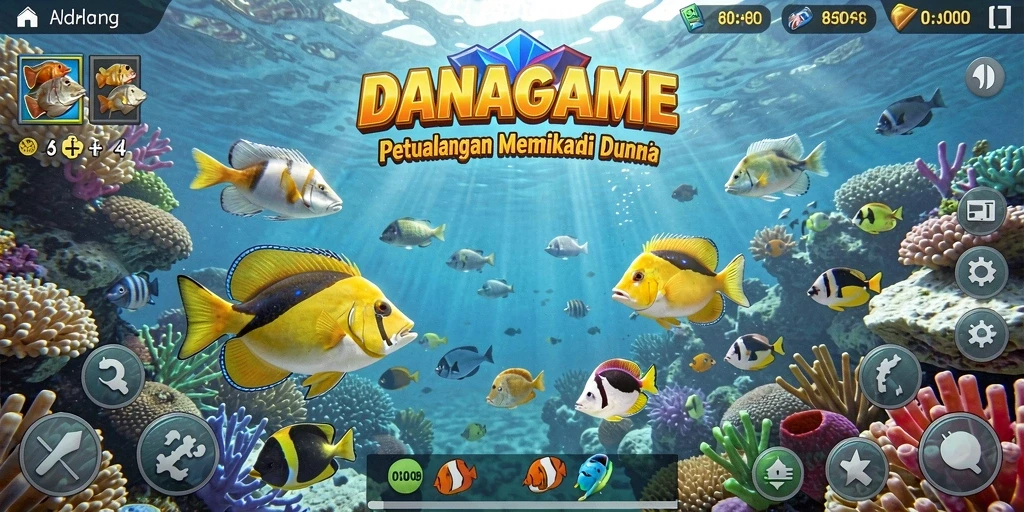 Tampilan menarik dari gameplay Tembak Ikan yang seru.