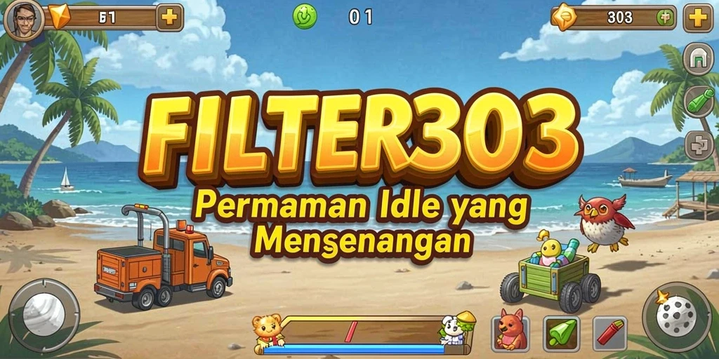 Tampilan gameplay seru FILTER303 dalam mode Idle yang menantang.