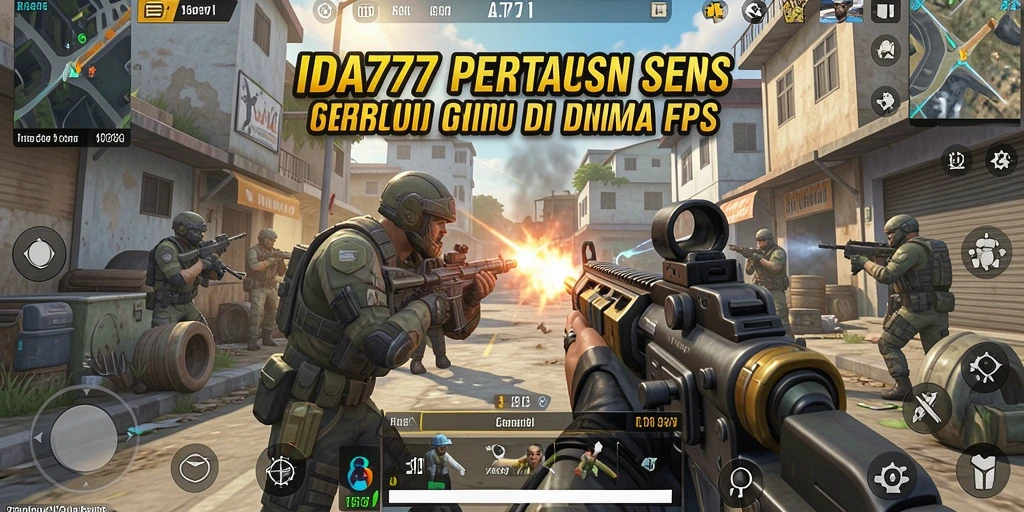 Menggambarkan aksi gameplay menegangkan dalam IDA777.