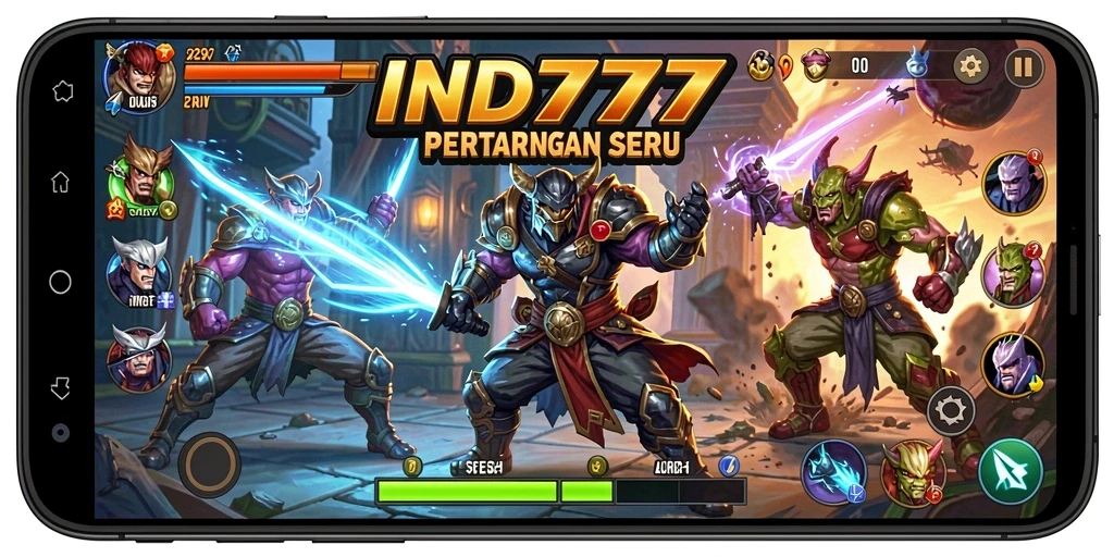 Tampilan menarik dari pertarungan di IND777 dengan karakter yang berbeda-beda.