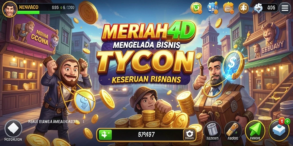 Tampilan permainan Tycoon yang seru dan interaktif di MERIAH4D.