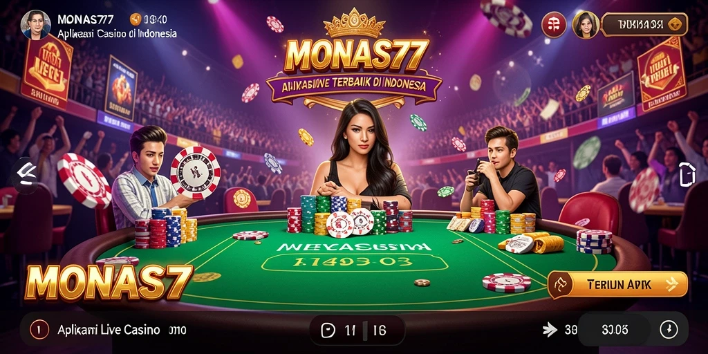 Gameplay mendebarkan di aplikasi Live Casino MONAS77.
