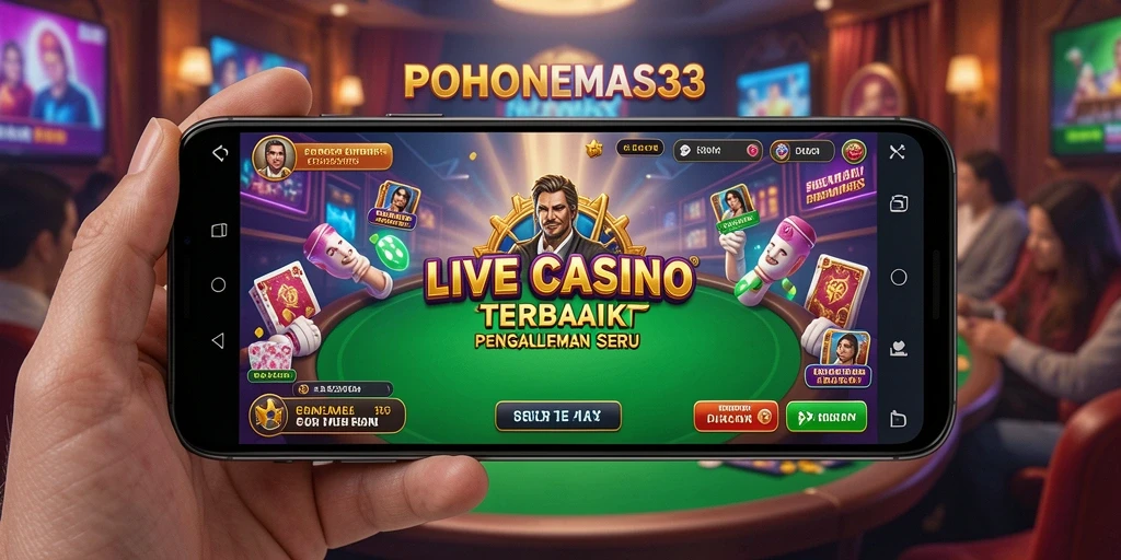 Tampilan menarik dari gameplay Live Casino di POHONEMAS33.