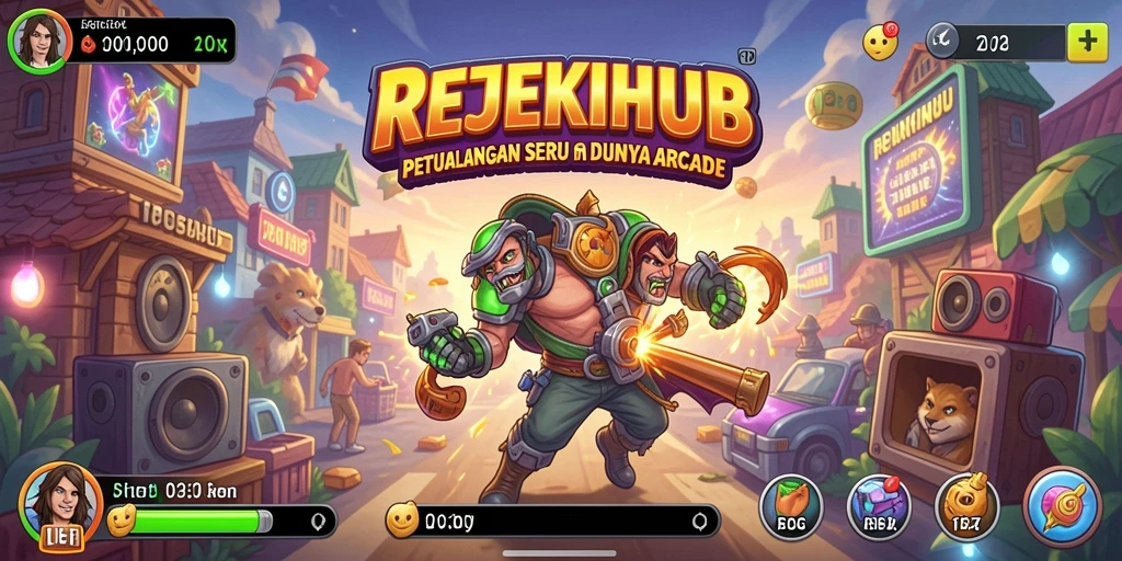 Screenshot gameplay seru dari REJEKIHUB yang menampilkan aksi Arcade.