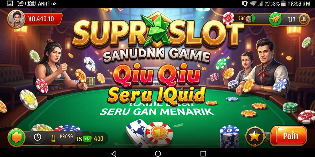 Tampilan gameplay seru dari SUPRASLOT dalam permainan QiuQiu.