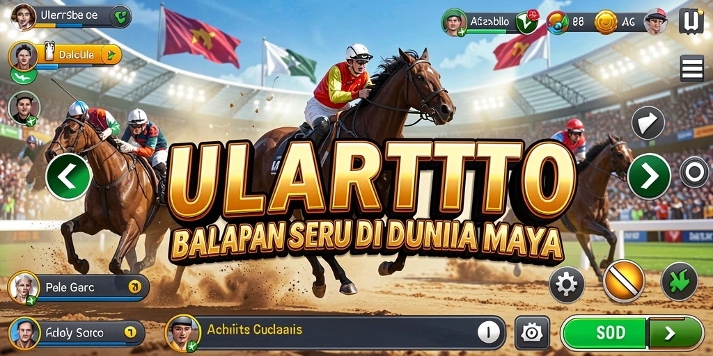 Tampilan seru balapan di ULARTOTO dengan grafik menawan.