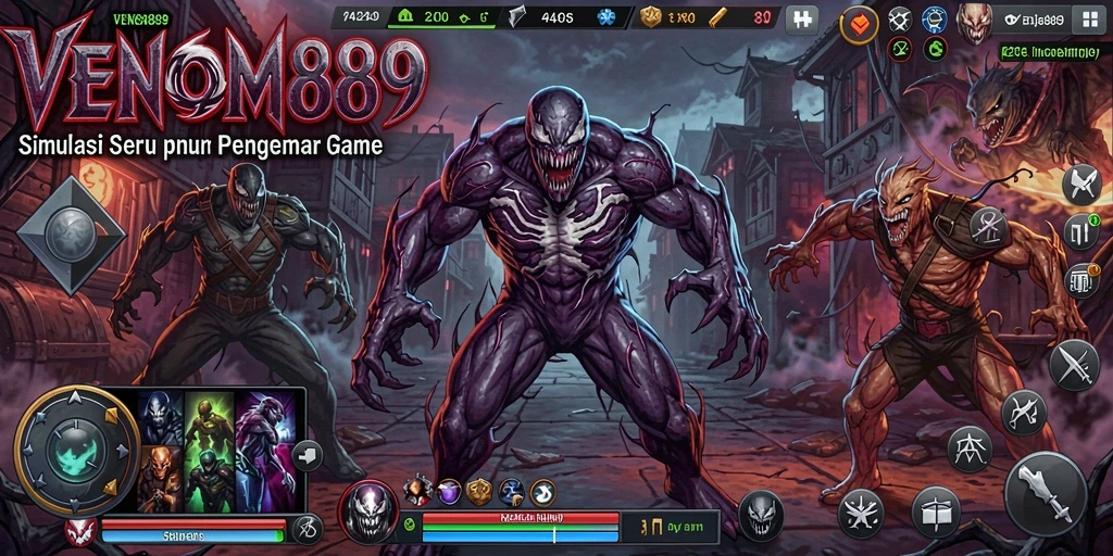 Tangkapan layar utama VENOM889 menunjukkan aksi gameplay yang menarik.
